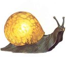 Amber Snail Lamp