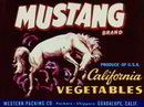 Mustang California Label