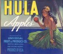 Hula Girl Crate Label