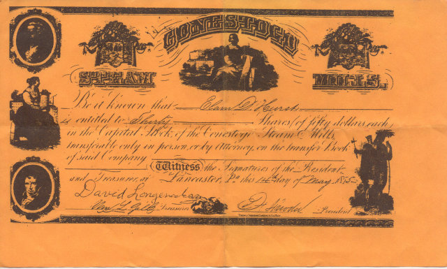 Lancaster PA Certificate