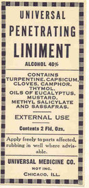 Liniment RX Label