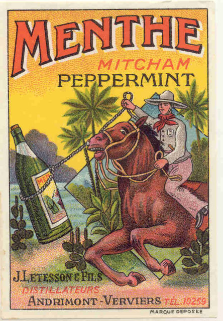 Menthe Peppermint Label