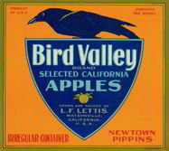 Bird Valley Crate Label