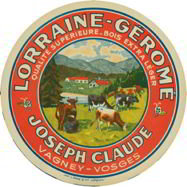 Lorraine-Gerome Cheese Label