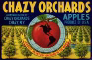 Chazy Orchards Apple Crate Label