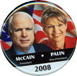 Palin McCain Pinback