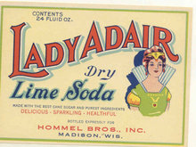 Lady Adair Soda Label