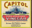 Capitol Vinegar Label