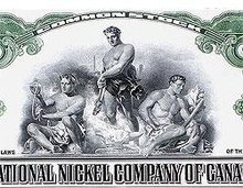 International Nickel Canada Stock Certificate