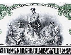 International Nickel Canada Stock Certificate