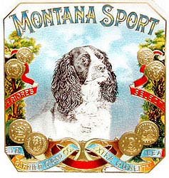 Montana Sport Cigar Label