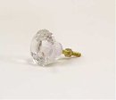 Glass Drawer Pulls - Clear 1.25