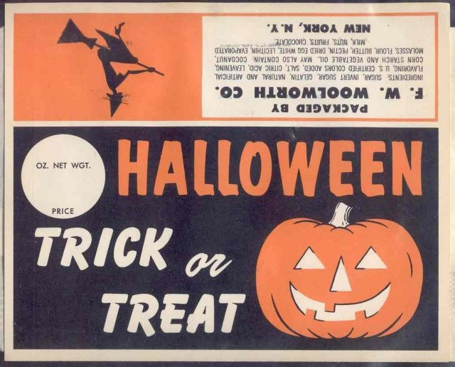 Woolworth Candy Bag Header & Snack Bag