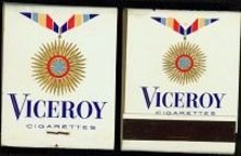Viceroy Cigarettes Matchbooks