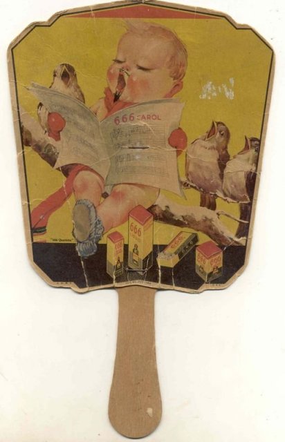 Laxative Advertising Fan 1900s
