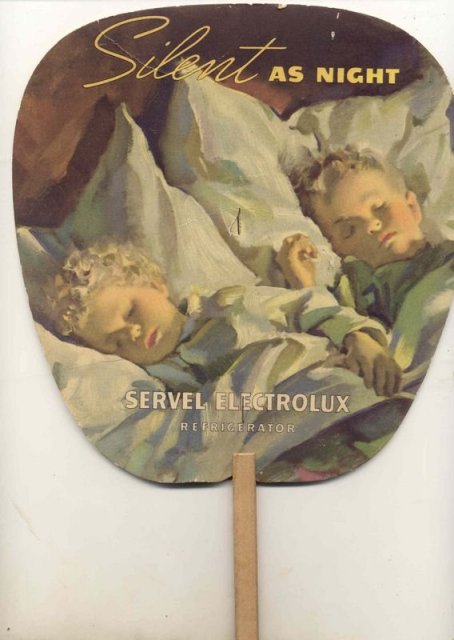 Servel Electrolux Advertising Fan 1950s