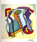 Alfred Gockel Blue on Blue Art Print