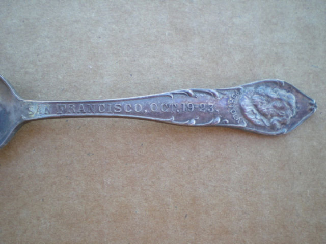 Antique Silver 1915 San Fransico Souvenir Spoon