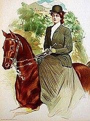 Victorian Horse Riding Print