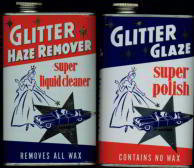 Glitter Automobile Polish Tins 1950s