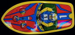 Friction Powered Motor Boat Toy