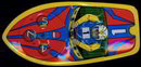 Friction Powered Motor Boat Toy