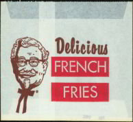 KFC Snack Bags 1960s