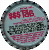Diet Tab Soda Bottle Cap 1970s