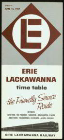 Lake Erie Lackawanna RR Timetable