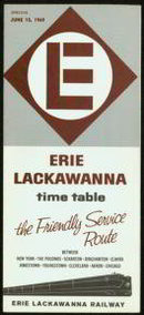 Lake Erie Lackawanna RR Timetable