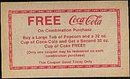 Coca Cola Movie Popcorn Coupon 1950s