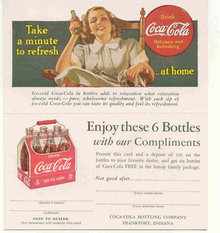 Coca-Cola Carton Coupon 1940s