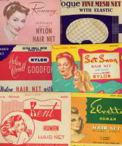 6 Vintage Hair Nets Various years