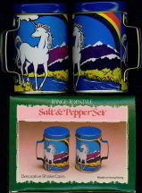 Unicorn Salt Pepper Shakers in Original Box