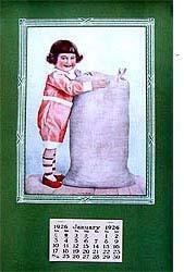 Flour Sack Calendar 1926