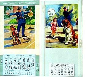 Hintermeister Stuart Calendars 1940s 1950s
