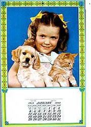 1942 Little Girl Calendar