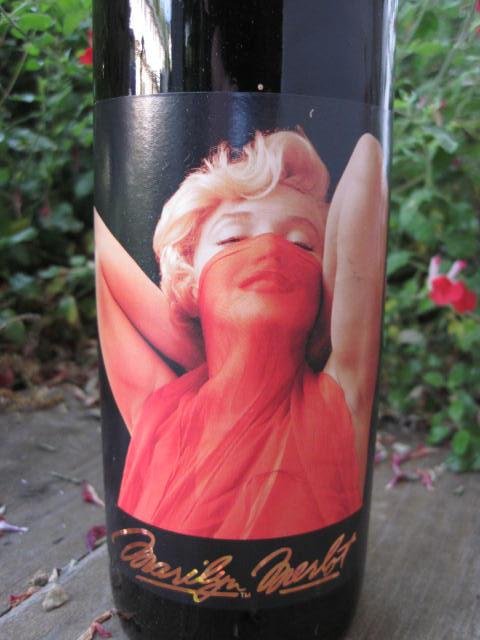 1997 Marilyn Monroe Red Wine Bottle Unopened