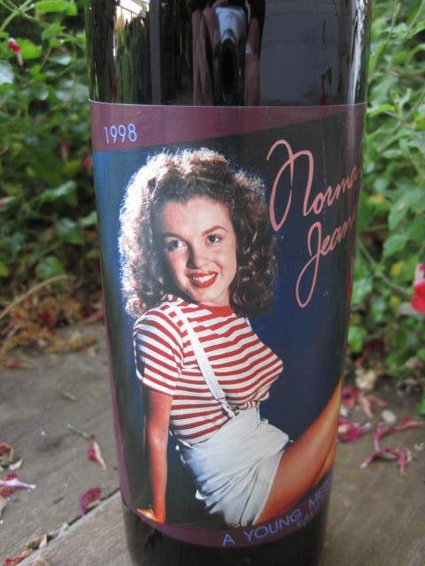 1998 Marilyn Monroe Red Wine Bottle Unopened