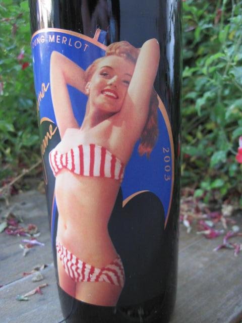 2003 Marilyn Monroe Red Wine Bottle Unopened