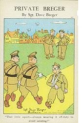 Private Berger Comical Army Postcards