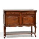 Antique Louis XV Walnut Carved Sideboard
