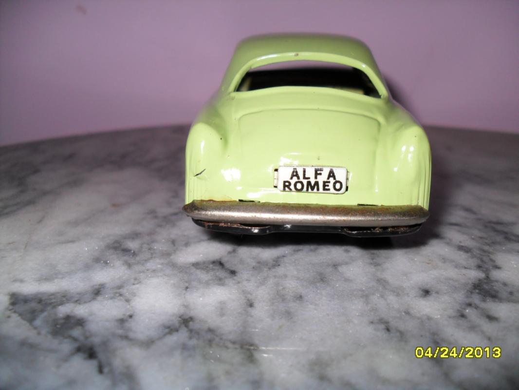 Vintage Tin Litho Friction Alfa Romeo car made in Japan