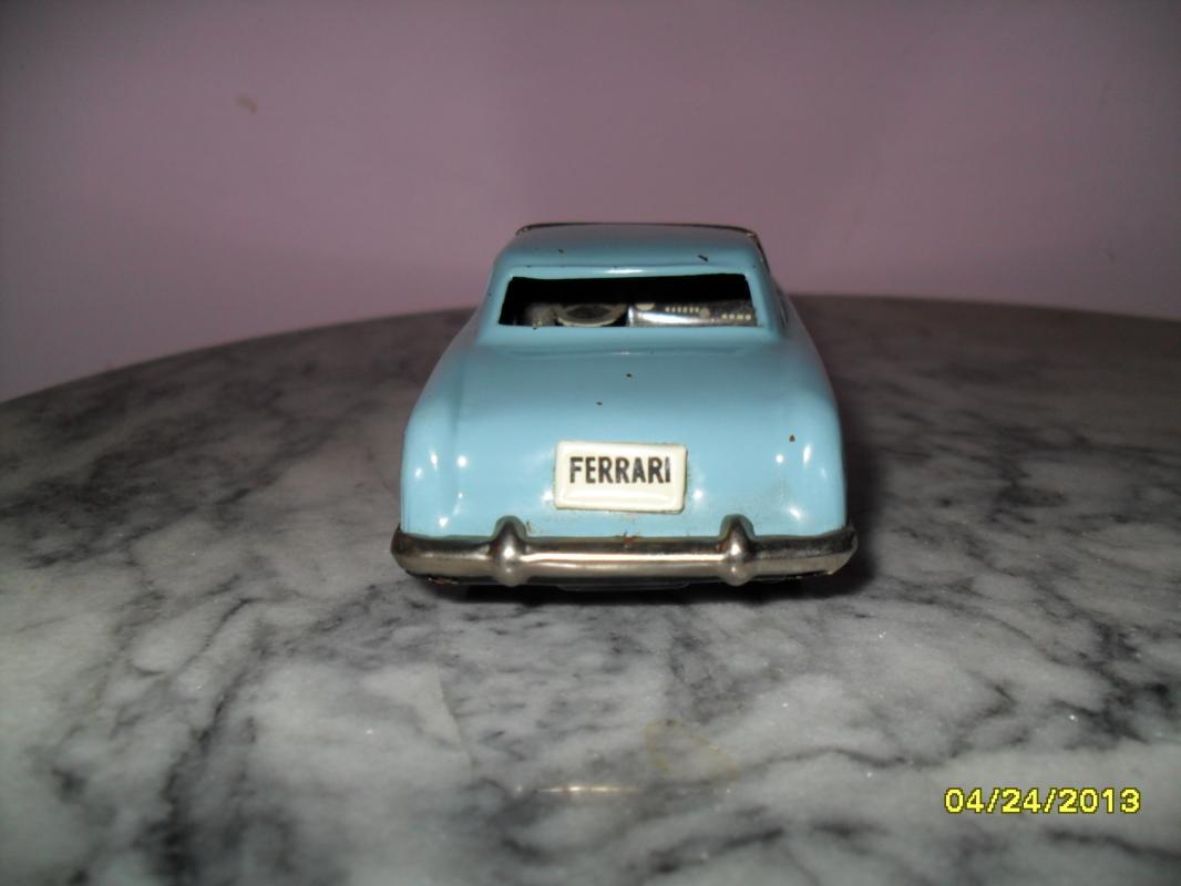 Vintage Tin Litho Friction Ferrari car made in Japan