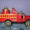 Vintage Tin Litho Friction firtruck car made in Japan