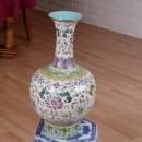 14 inch Chinese Vase with Ch'ing Dynasty mark