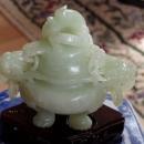 Chinese Jade Censer with dragon lid