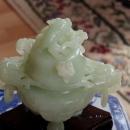 Chinese Jade Censer with dragon lid