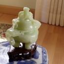 Chinese Jade Censer with dragon lid