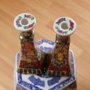 Pair of Chinese Famille Rose Candlesticks
